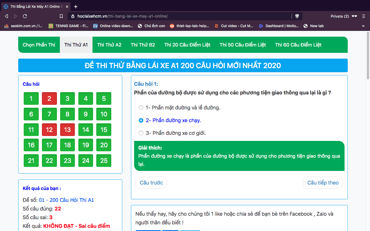 Full Bộ Tài Liệu Ôn Thi Bằng Lái Xe A1 Mới Nhất 3